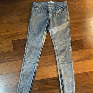 Metallic jeans